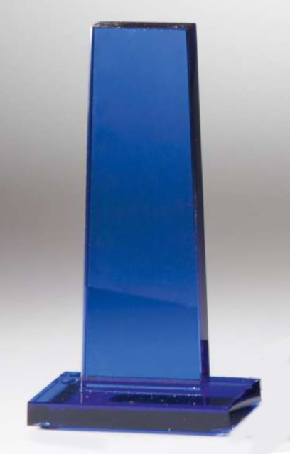 Glas Trophen Blau